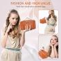 Large Travel-Friendly Leather Cosmetic Bag with Strap Portable Waterproof Anti-Dust Opens Flat for Women Makeup Cases
