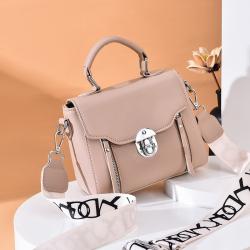 Pure Color Women Trendy Handbags 2024 Letters Straps Korean Handbags High Quality Women Designer Bags JY1030
