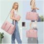 LOVEVOOK Quilted Gym Duffel Bag with Toiletry Bag Yoga Fitness Travel Duffle with Shoe Compartment New Weekender Overnignt Bags