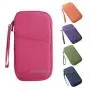 New portable ID passport holder travel portable wallet card holder multi compartment large capacity ticket holder storage