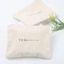 KBW792 Customized High Quality Zipper Canvas Zipper Cosmetic Bag Fashion Travel Eco-friendly Cotton Canvas Clutch Bag