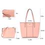 Lovevook 2022 Fashion Crossbody Shoulder Bag Top Handle Satchel Purse Set Ladies 3pcs Tote bags Casual 3in1 Handbags for Women