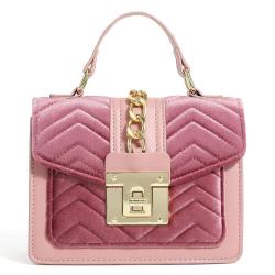 2024 new velvet rhombic chain handbags women fashion shoulder strap messenger bag