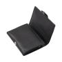 Custom Minimalist Men Wallets PU Leather Aluminum Slim Wallet Mens Pop Up Card Holder