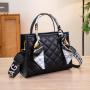 2024 New PU Fashion Small High-Texture Tote Handbag Lady's Spring Summer Embroidered Bow Bag with Single Chain Strap Portable