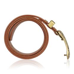 Wholesale vegetable tanned leather belt genuine leather men belt pin buckle belt for men not included buckle