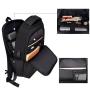 Waterproof Laptop Backpack Casual Student School Bag Business Commuting Travel Backpack with USB Polyester Lining