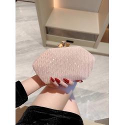New fashion square shaped bag women shoulder crossbody chain bags ladies pink evening clutch bag
