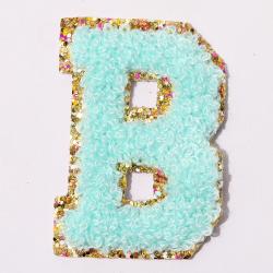 Wholesale Stock Multi Colors Custom Logo Designer Alphabet Embroidery Backpack Clothing Chenille Patches
