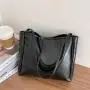 Women's Large Capacity Pure Color PU Leather Crossbody Shoulder Bag Fashionable Bolsas para Mujer