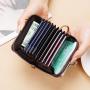 2024 new card purse pu leather ladies buckle coin purse 4 inch zipper wallet clip bag clutch bag