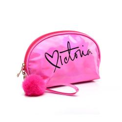 Gelory Custom Logo Laser Semicircular Bags Waterproof Colorful PVC Cosmetic Bag Makeup Pouch