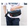 ZR612Men Waist Chest Bag New Fashion Shoulder Bag Sports Travel Crossbody Bag Waterproof Leisure Solid Color Nylon Cloth Outdoor
