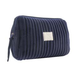 Private label capacity custom quilted vegan cosmetic bag storage makeup bag organizer