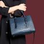 bolsas para mujer Retro Fashion Women Genuine Leather Alligator Handbags taschen China Wholesale Lady Bags bolsos-para-mujeres-