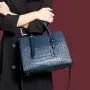 bolsas para mujer Retro Fashion Women Genuine Leather Alligator Handbags taschen China Wholesale Lady Bags bolsos-para-mujeres-