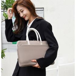 ZWY025 Daily Simple Women Laptop Bag New PU Waterproof Fashion Handbag Business Travel Lightweight Portable Briefcases