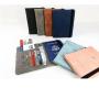 ZF224 PU Document Bag RFID Travel Passport Wallet Anti-theft Swipe Card Bag Multifunctional Waterproof Handheld Bag