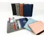 ZF224 PU Document Bag RFID Travel Passport Wallet Anti-theft Swipe Card Bag Multifunctional Waterproof Handheld Bag
