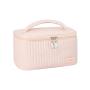 Wholesale Custom Logo Soft Wash Make Up Bags Travel Portable Waterproof PU Leather Cosmetic Pouch Bags For Women