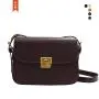 Korean Style Shoulder Bag Trendy Small Square Leather Bag Pure Color Handbag For Women
