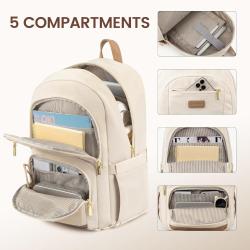 LOVEVOOK fashion ruskpack large capacity 15.6in computer bags for women men school College work nurse travel laptop backpacks