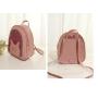 Fashion mini leather girls backpack transparent gitter PVC Ita bag custom Ita bag shoulder bag