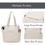 Hot New Products China Suppliers Leisure Canvas Tote Shoulder Bag Recycled Shopping Bag Portable Handbag With Zipper And Pockets