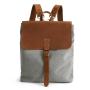 2024 Custom Women Canvas Backpack Bag For Stylish Ladies With Crazy-horse Leather