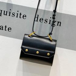 Custom logo leather women crossbody bags handbags adjustable leather women's shoulder bag
