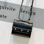 Custom logo leather women crossbody bags handbags adjustable leather women's shoulder bag