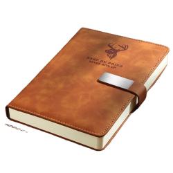 Thickened Notebook Customized Creative Buckle Diary Wholesale High-End Business A5 Notebook Customized Logo