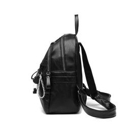 Fashion Casual Large-capacity College Style Travel Bag Pu Leather Backpack Women Ladies Backpack Pu Leather Student Backpack
