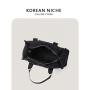 Customized Korean Handbag Premium Sense Shoulder Nylon Crossbody Women's Large Capacity Embroidery Handle Tote Bag