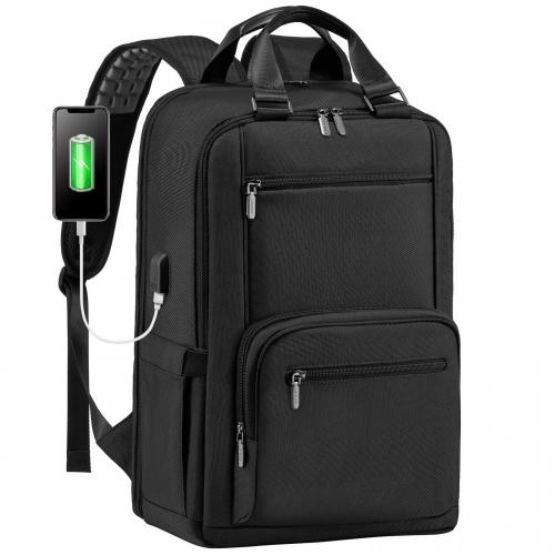 LOVEVOOK Waterproof Business Back pack with USB Port TSA Friendly Travel School Bookbag 15.6 In Laptop Backpack for Men Women