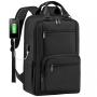 LOVEVOOK Waterproof Business Back pack with USB Port TSA Friendly Travel School Bookbag 15.6 In Laptop Backpack for Men Women