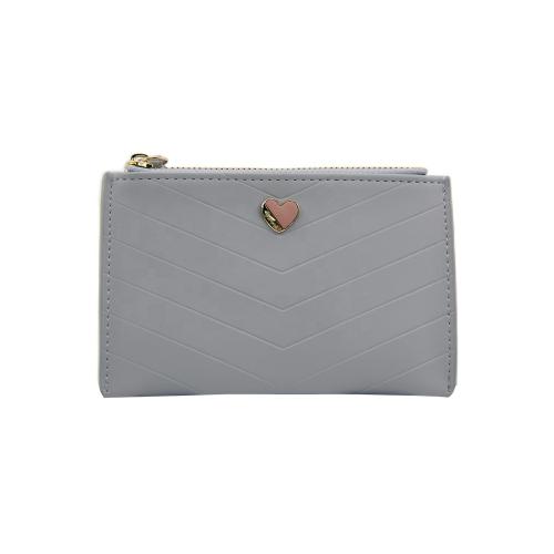 Cute Ladies Zipper Purses Custom Mini Wallet Soft PU Leather Designer Slim Wallets Leather Women
