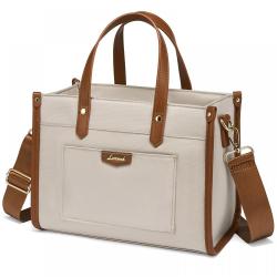 LOVEVOOK Fashion Office Ladies Work leak-proof & heat preservation beach bag handbag for Picnic lightweight lunch Tote Bag