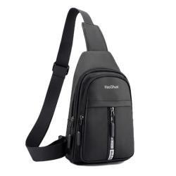 ZR855 Man Chest Bag New Waterproof Shoulder Bag Sports Travel Crossbody Leisure Solid Color Print logo Business High Quality Bag