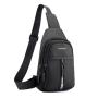 ZR855 Man Chest Bag New Waterproof Shoulder Bag Sports Travel Crossbody Leisure Solid Color Print logo Business High Quality Bag