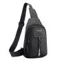 ZR855 Man Chest Bag New Waterproof Shoulder Bag Sports Travel Crossbody Leisure Solid Color Print logo Business High Quality Bag
