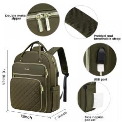 LOVEVOOK 17 in Carry on travel laptop backpack Fashion waterproof large capacity laptop business travel shoulder bag backpack