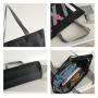 Gelory Large Capacity Waterproof Dry And Wet Separation Shoulder Travel Bag Women Shopping Alphabet Beach Bag