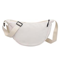 2024 new nylon simple shoulder bag fashion mommy shopping dumpling bag soft student crossbody bag