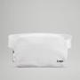 customized white small crossbody fanny pack sling bag for men sports running chest waist pouch everywhere belt bag