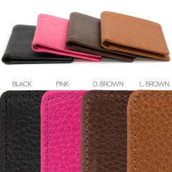Custom Leather Wallet Business Bifold ID Card Holder Minimalist RFID Blocking Credit Card Holder Wallet