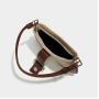 2024 Custom Canvas PU Leather Underarm Hobo Bag For Fashion Women Shoulder Purse