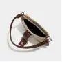 2024 Custom Canvas PU Leather Underarm Hobo Bag For Fashion Women Shoulder Purse