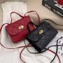 Pu Leather striped small square bag women handbags 2024 Ladies hand bags factory wholesale cheap price shoulder crossbody bag