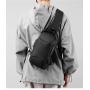HR154 Hot Sale Simple Men's Nylon Lock Bag USB Charge Vertical Square Shape Travel Chest Bag Fashion Shoulder Messenger Bag